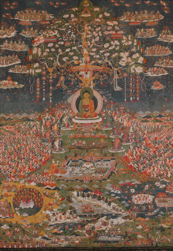 Detail of Amitabha, the Buddha of the Western Pure Land, ca. 1700 by Unknown