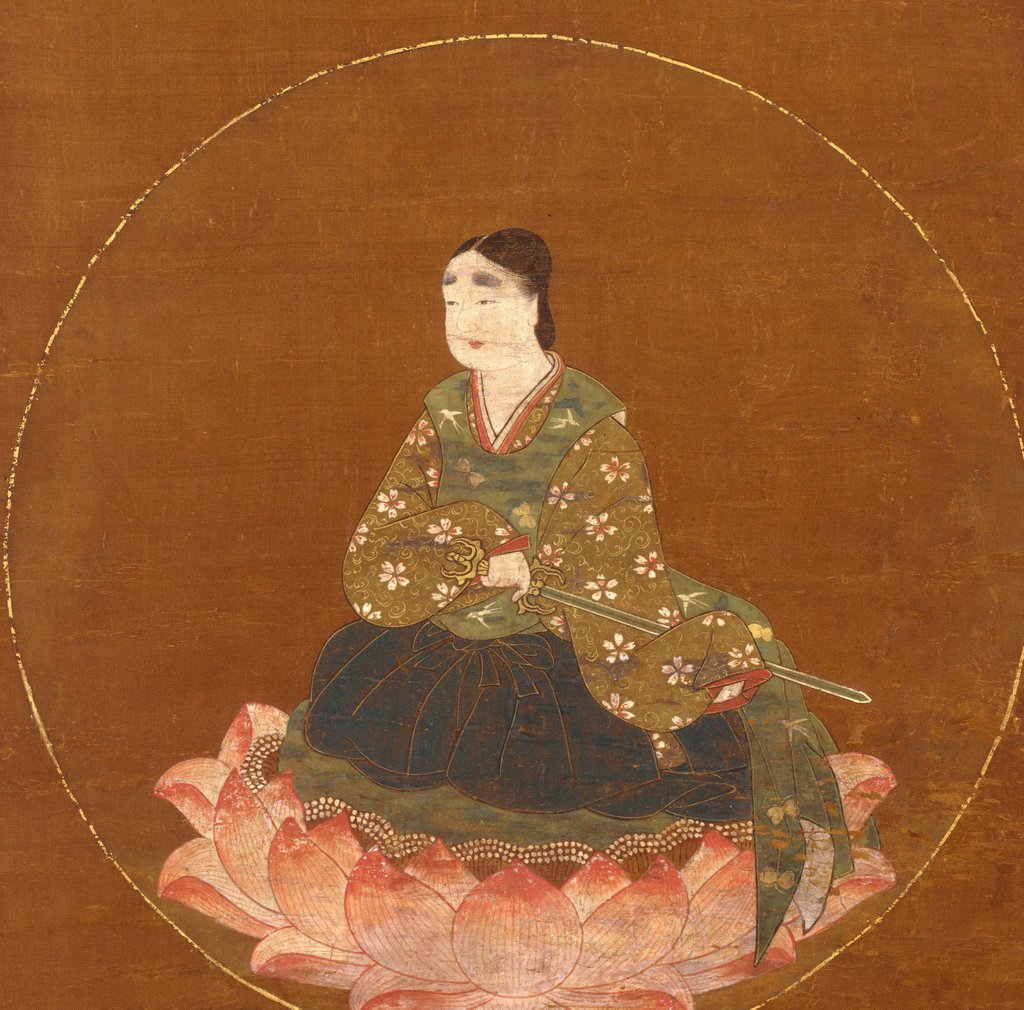 Detail of Mandala of Wakamiya of Kasuga Shrine, early 14th century by Unknown