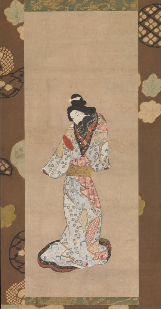 Detail of Beauty of the Kanbun Era, late 17th century by Unknown