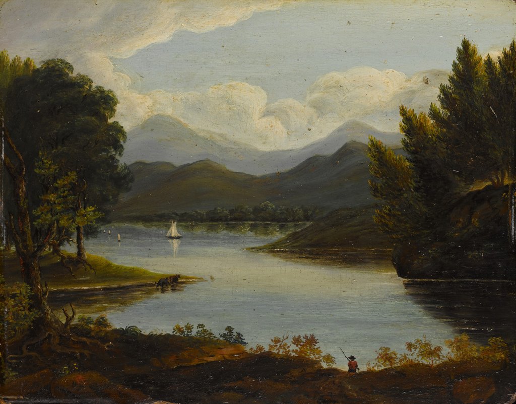 Detail of Hudson River Scene, 1830-50 by Victor de Grai