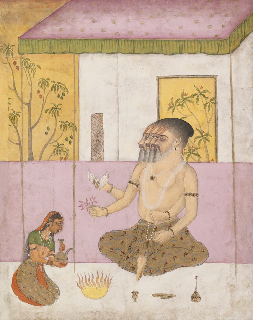 Detail of Khambhavati Ragini: Folio from a ragamala series , ca. 1675 by Unknown