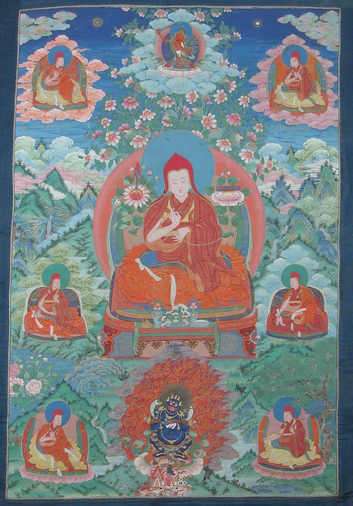 Detail of Sakya Pandita, 18th century by Unknown