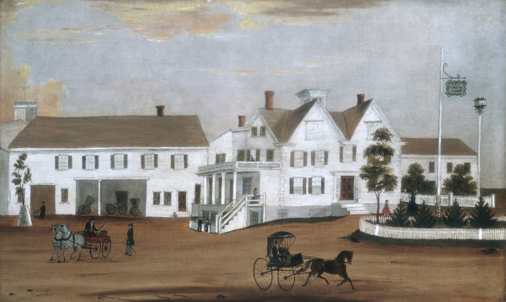 Detail of Hudson House, 1882 by Unknown