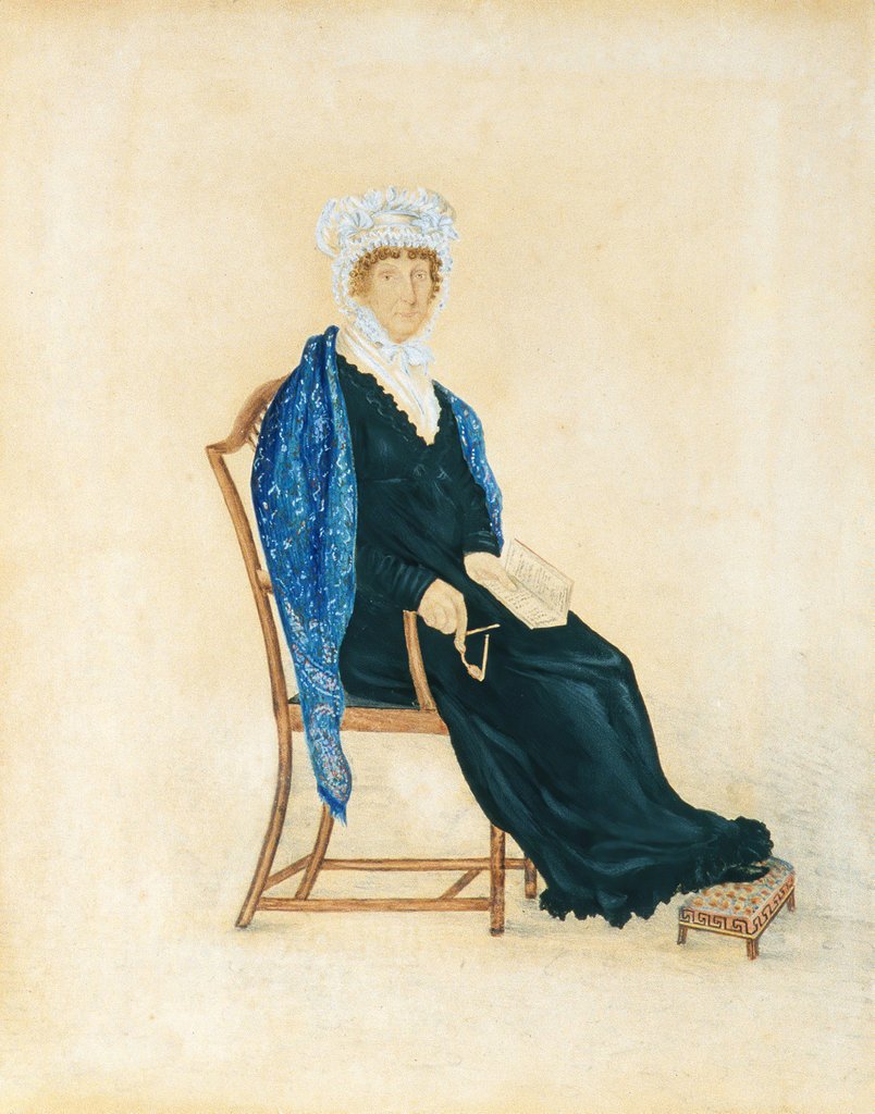 Detail of Portrait of Mrs. Crofts, ca. 1815-30 by Unknown