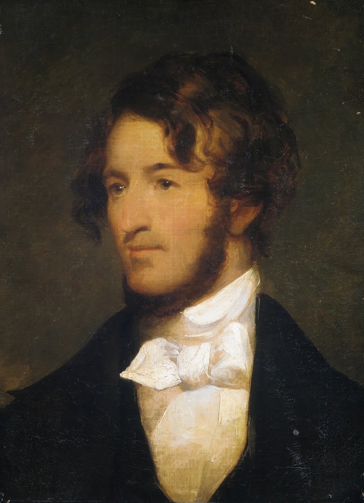 Detail of Portrait of a Man, 1800-1850 by Unknown