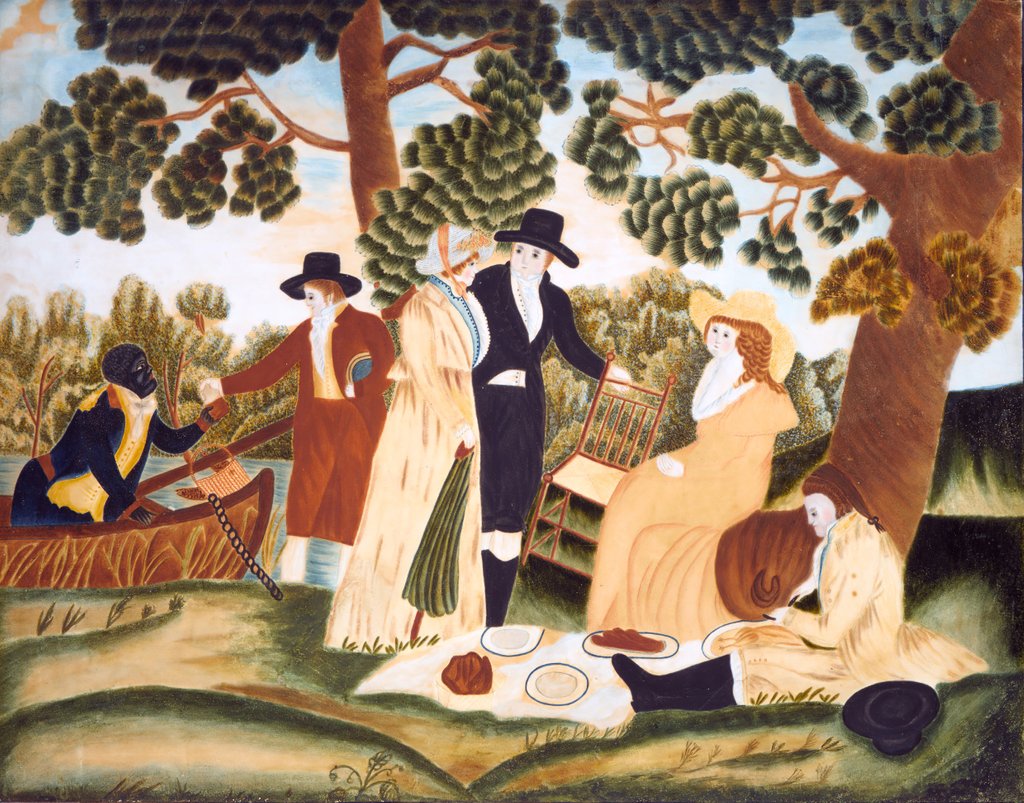 Detail of The Picnic, ca. 1800 by Unknown