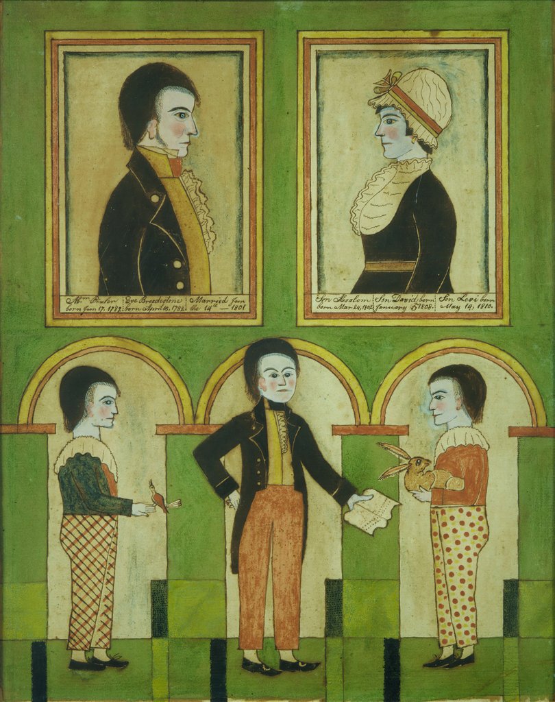 Detail of The Abraham Pixler Family, ca. 1815 by Unknown