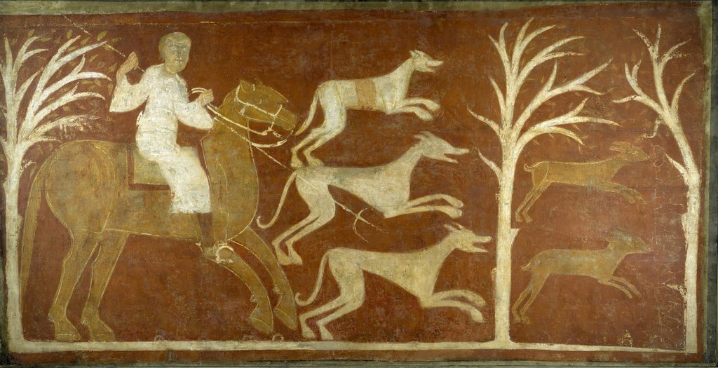 Detail of Hunting Scene, first half 12th century by Unknown