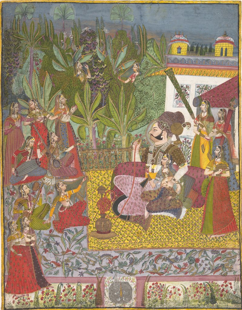 Detail of Maharaja Bijay Singh in His Harem, ca. 1770 by Unknown