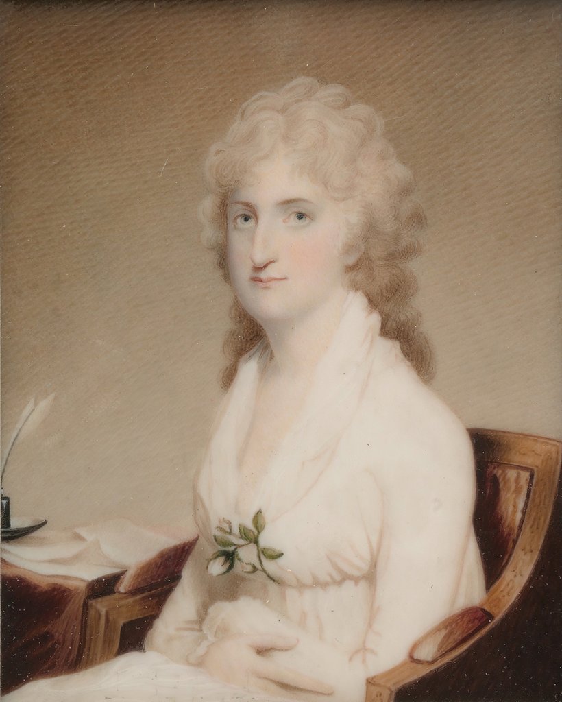 Detail of Mrs. Richard Peters, ca. 1803 by Unknown