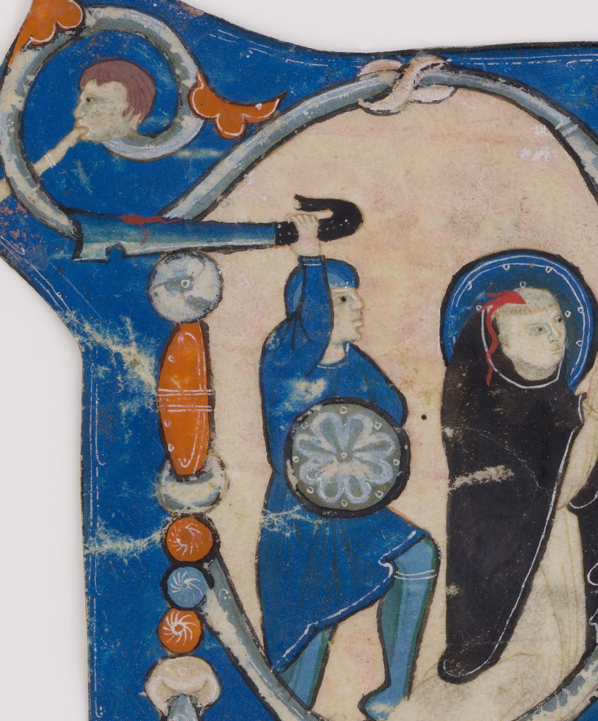 Detail of Initial P with the Martyrdom of Saint Peter Martyr, second half 13th century by Unknown