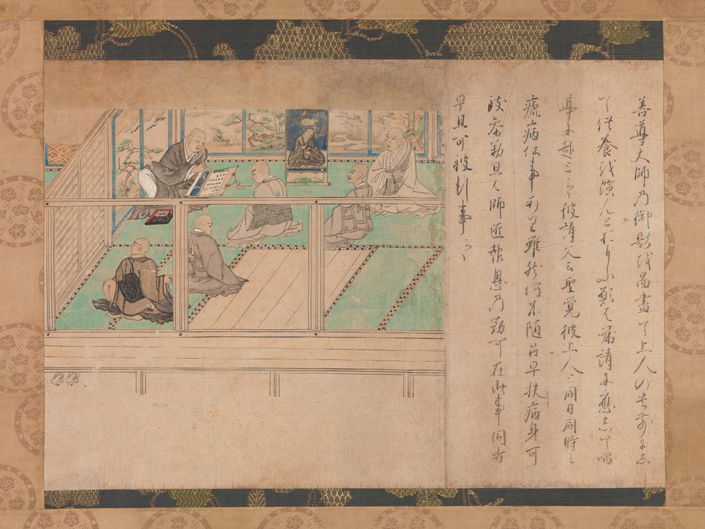 Detail of Illustrated Biography of Honen, ca. 1310-20 by Unknown