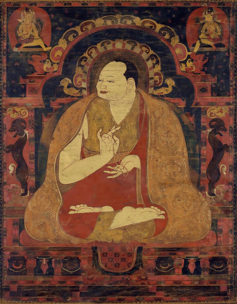 Detail of Portrait of a Lama, Possibly Dromton, last quarter of the 11th century by Unknown
