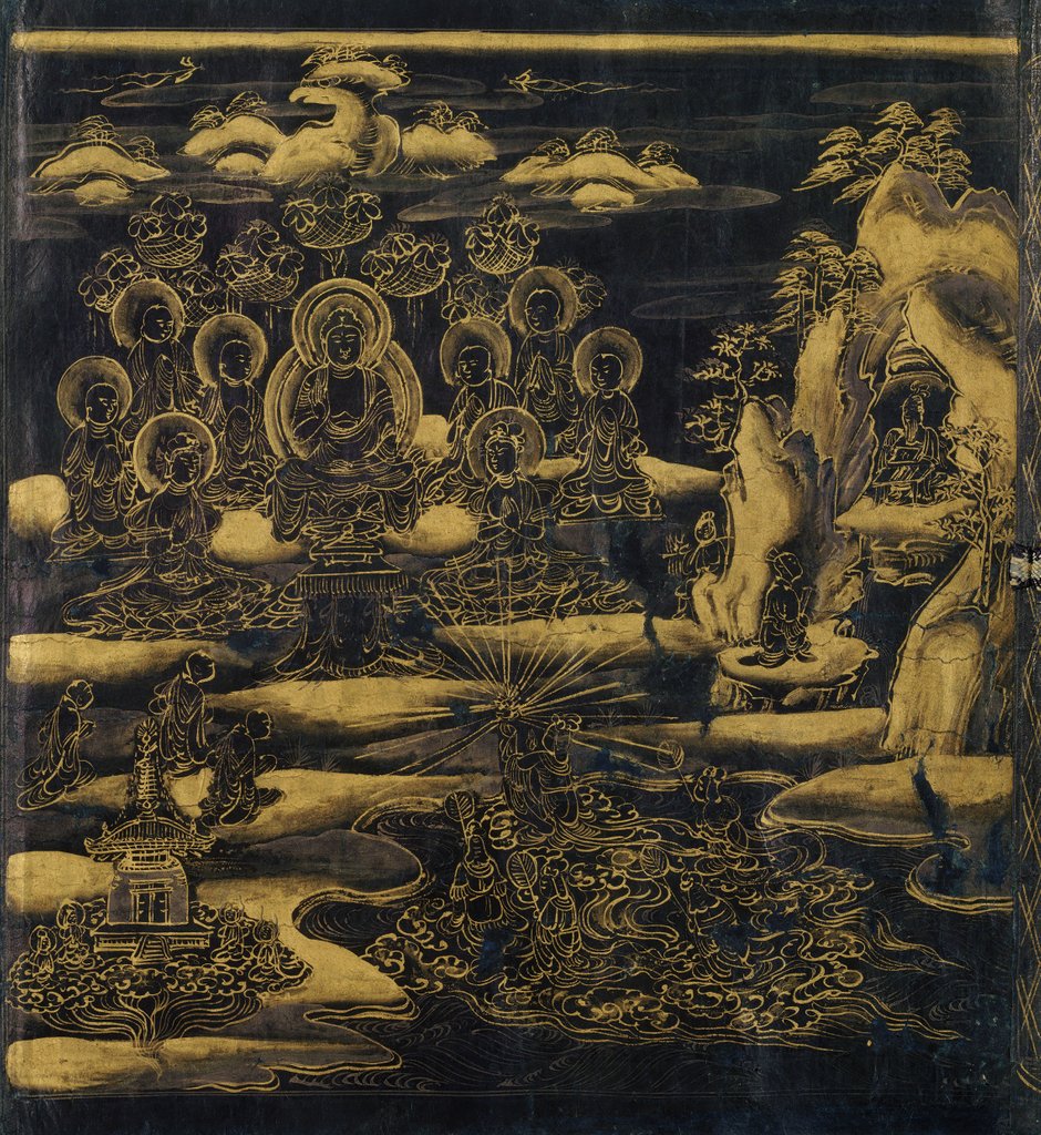 Detail of Devadatta, Chapter 12 of the Lotus Sutra , 12th century by Unknown