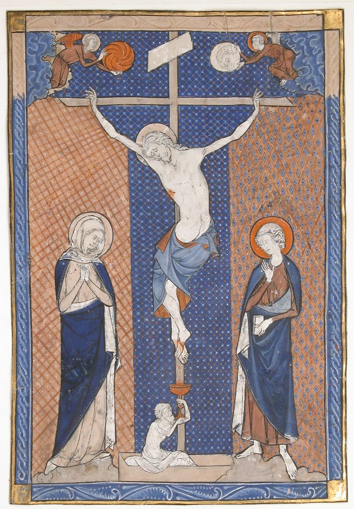 Detail of Manuscript Leaf with the Crucifixion, from a Missal, ca. 1270-80 by Unknown