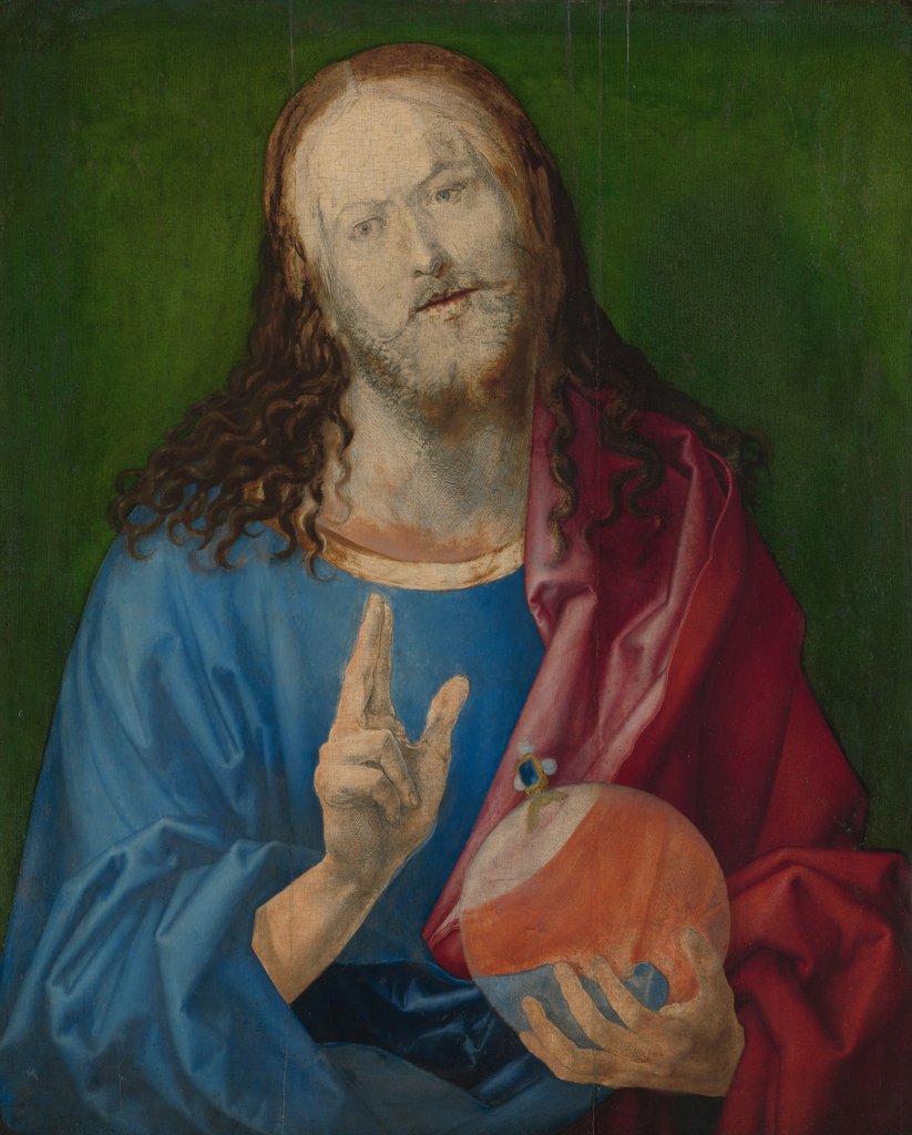 Detail of Salvator Mundi, ca. 1505 by Albrecht Durer