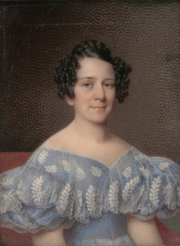 Detail of Portrait of a Lady, ca. 1835 by Alvan Clark