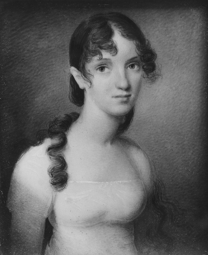 Detail of Mrs. Robert Watts, ca. 1810 by Anson Dickinson