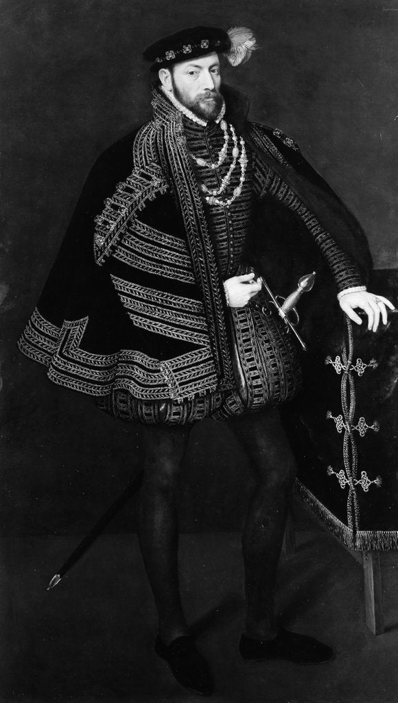 Detail of Portrait of a Man, Possibly Ottavio Farnese, Duke of Parma and Piacenza, 1563 by Antonis Mor