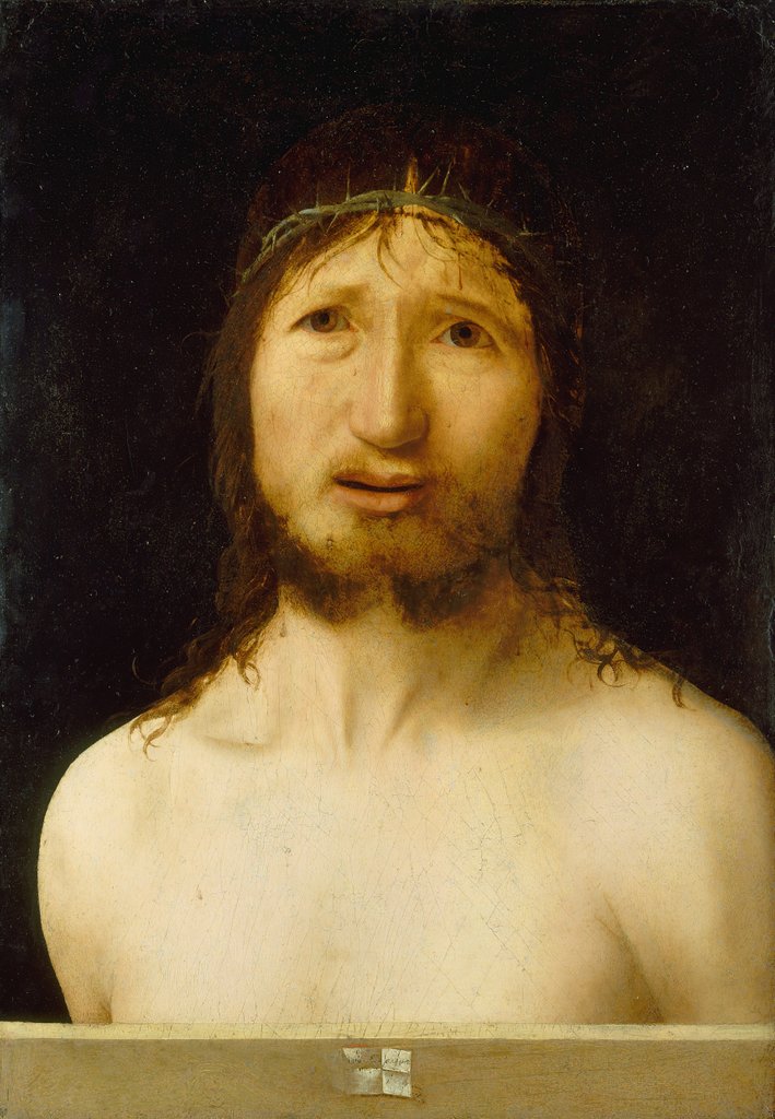 Detail of Christ Crowned with Thorns by Antonello da Messina