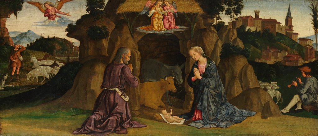 Detail of The Nativity, 1480s by Antoniazzo Romano