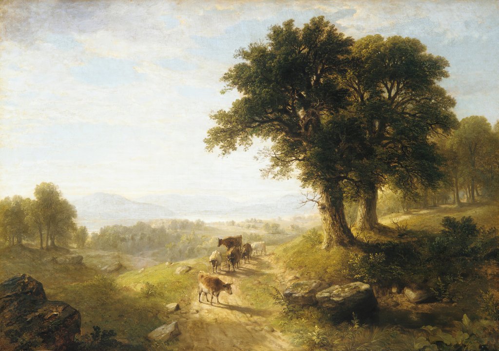 Detail of River Scene, 1854 by Asher Brown Durand