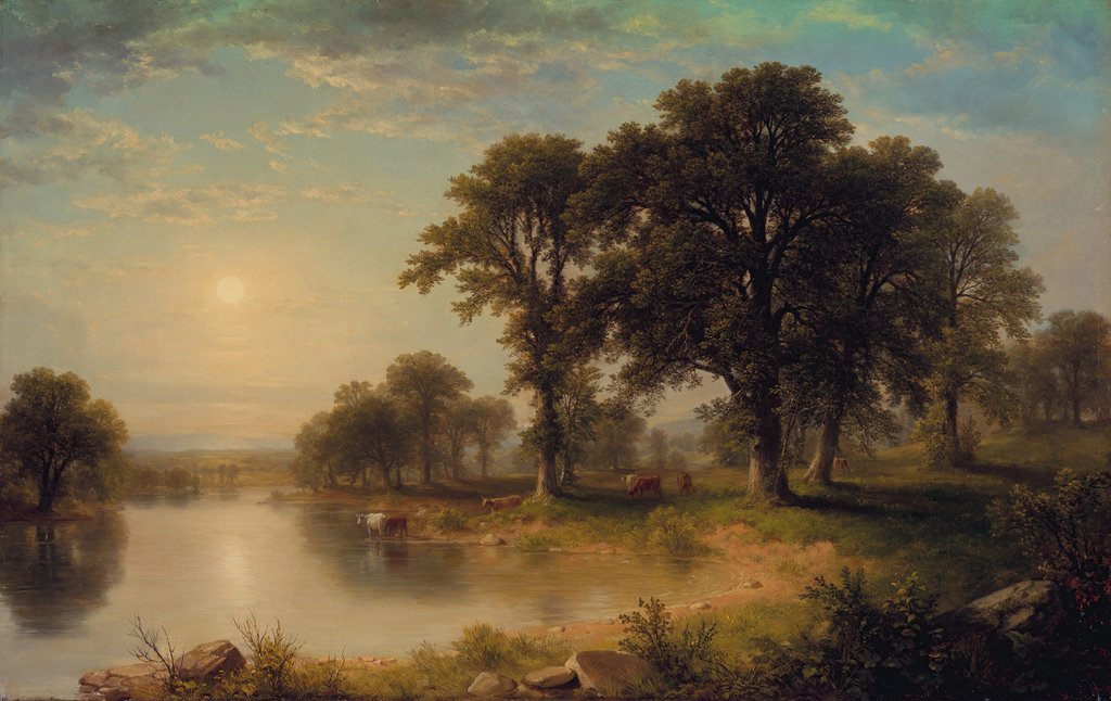 Detail of Summer Afternoon, 1865 by Asher Brown Durand