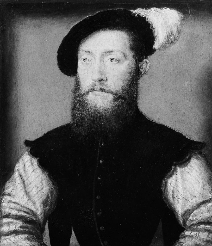 Detail of Charles de Cossé, Comte de Brissac by Corneille de Lyon