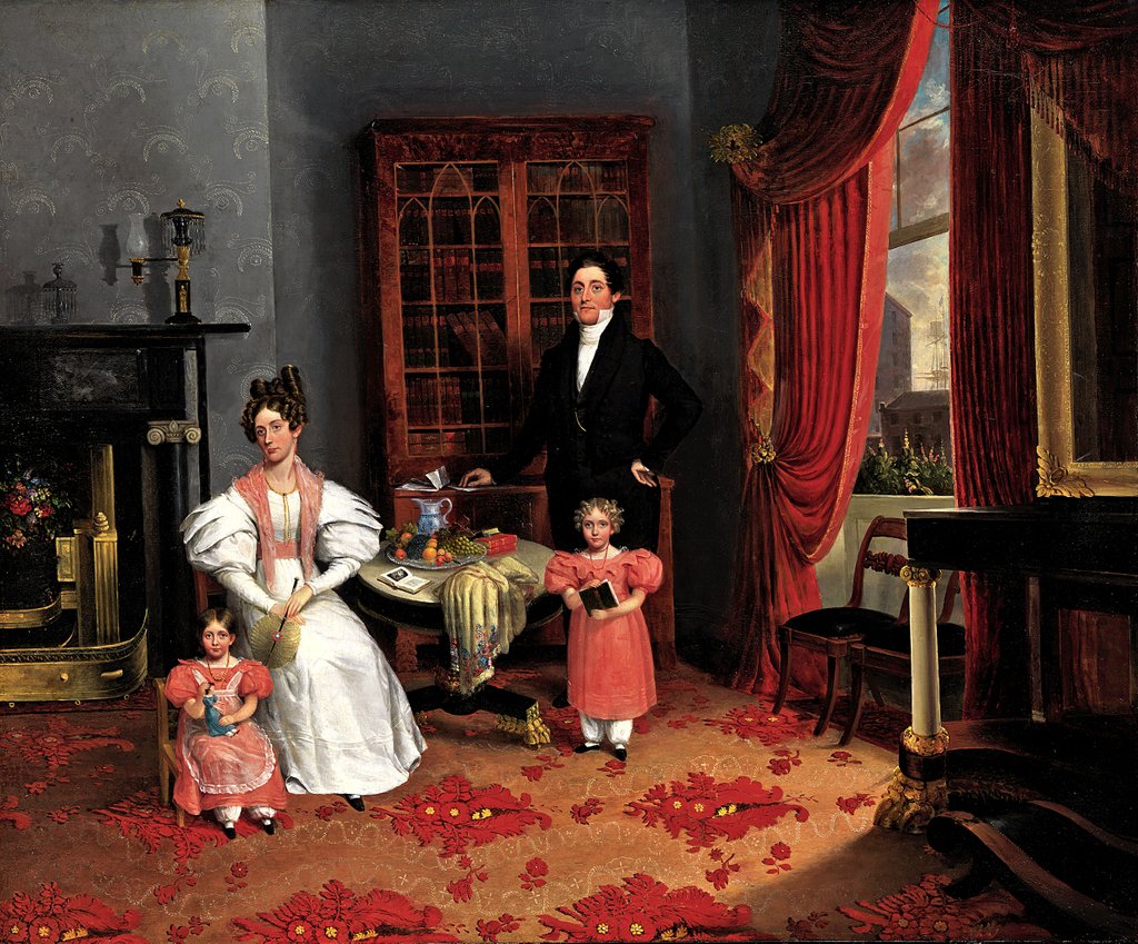 Detail of The Family of John Q. Aymar, ca. 1833 by George W Twibill
