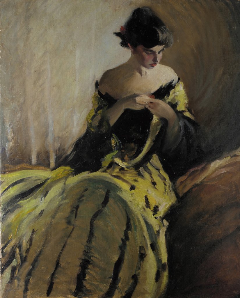 Detail of Study in Black and Green, ca. 1906 by John White Alexander