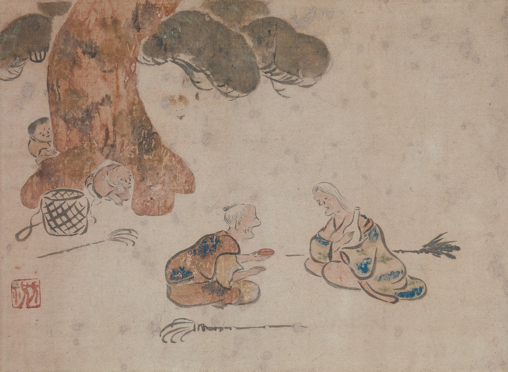 Detail of Old Man and Woman by Unknown