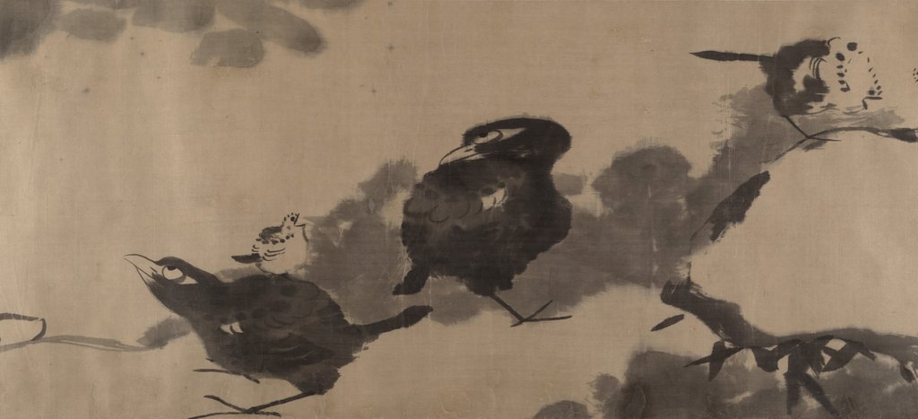 Detail of Birds in a lotus pond, ca. 1690 by Bada Shanren