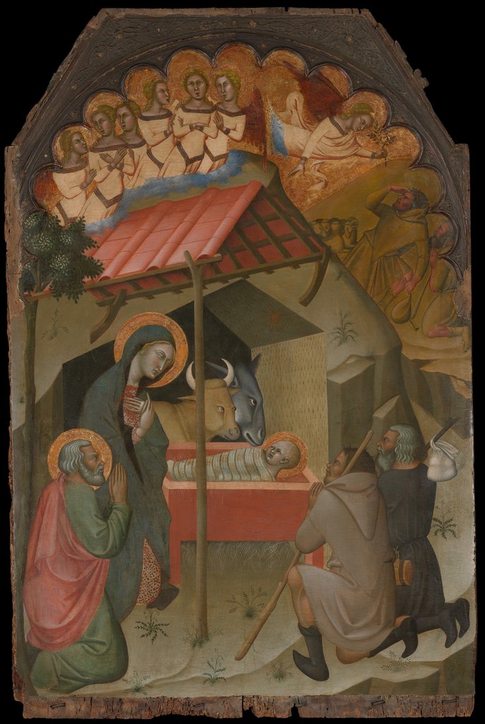 Detail of The Adoration of the Shepherds, 1374 by Bartolo di Fredi
