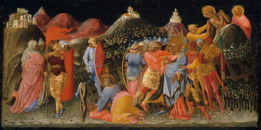 Detail of The Betrayal of Christ, ca. 1445-50 by Bartolomeo di Tommaso