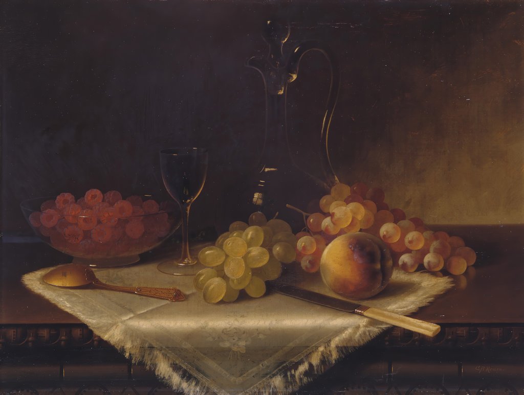 Detail of Still Life with Fruit by Carducius Plantagenet Ream