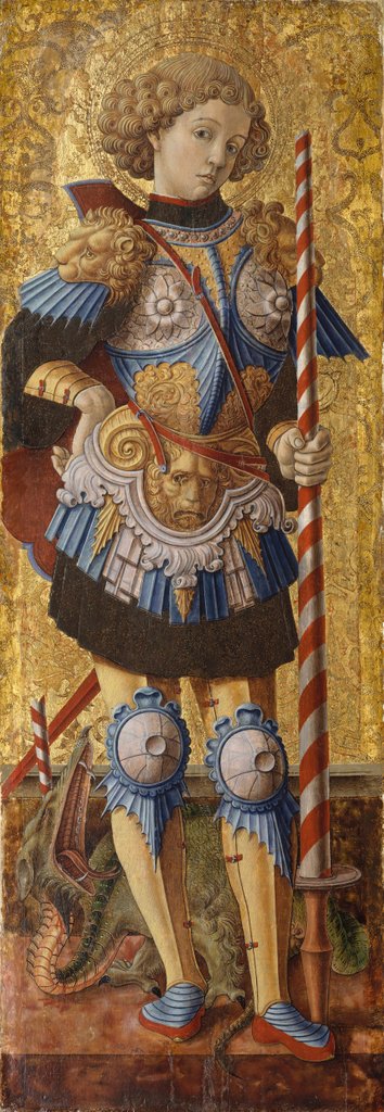 Detail of Saint George, 1472 by Carlo Crivelli