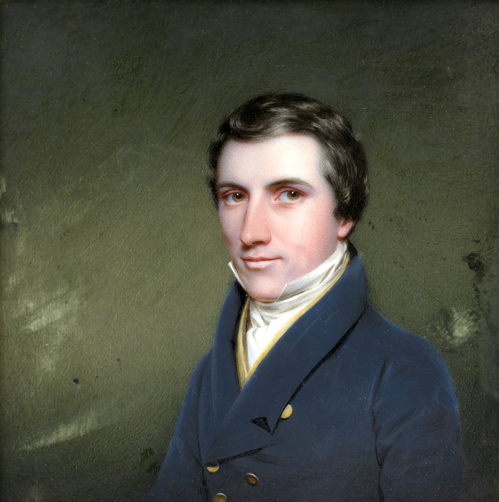 Detail of Benjamin Moore McVickar, ca. 1825 by Charles Cromwell Ingham