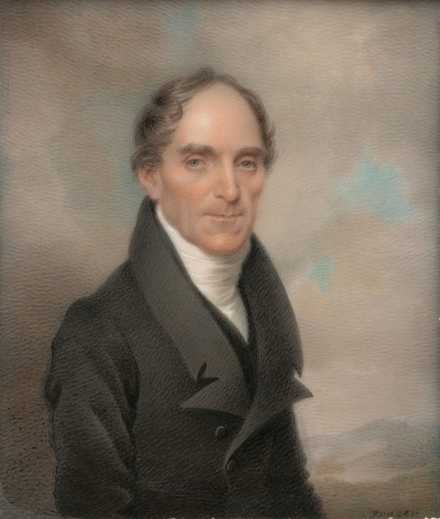 Detail of Dr. Francis Kinloch Huger, 1825 by Charles Fraser