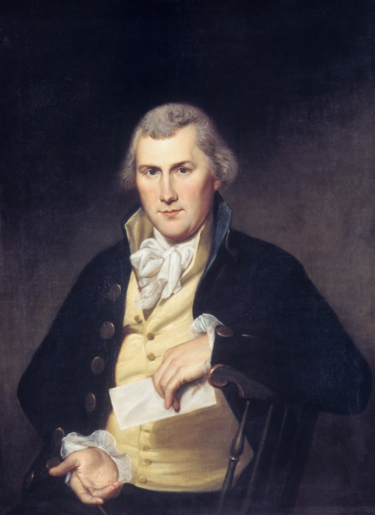 Detail of Elie Williams, 1789 by Charles Willson Peale