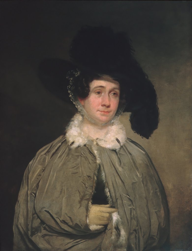 Detail of Mrs. Thomas Brewster Coolidge, ca. 1827 by Chester Harding