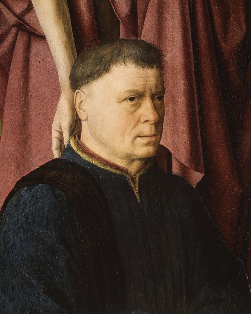 Detail of A Donor Presented by a Saint, ca. 1460-65 by Circle of Dieric Bouts