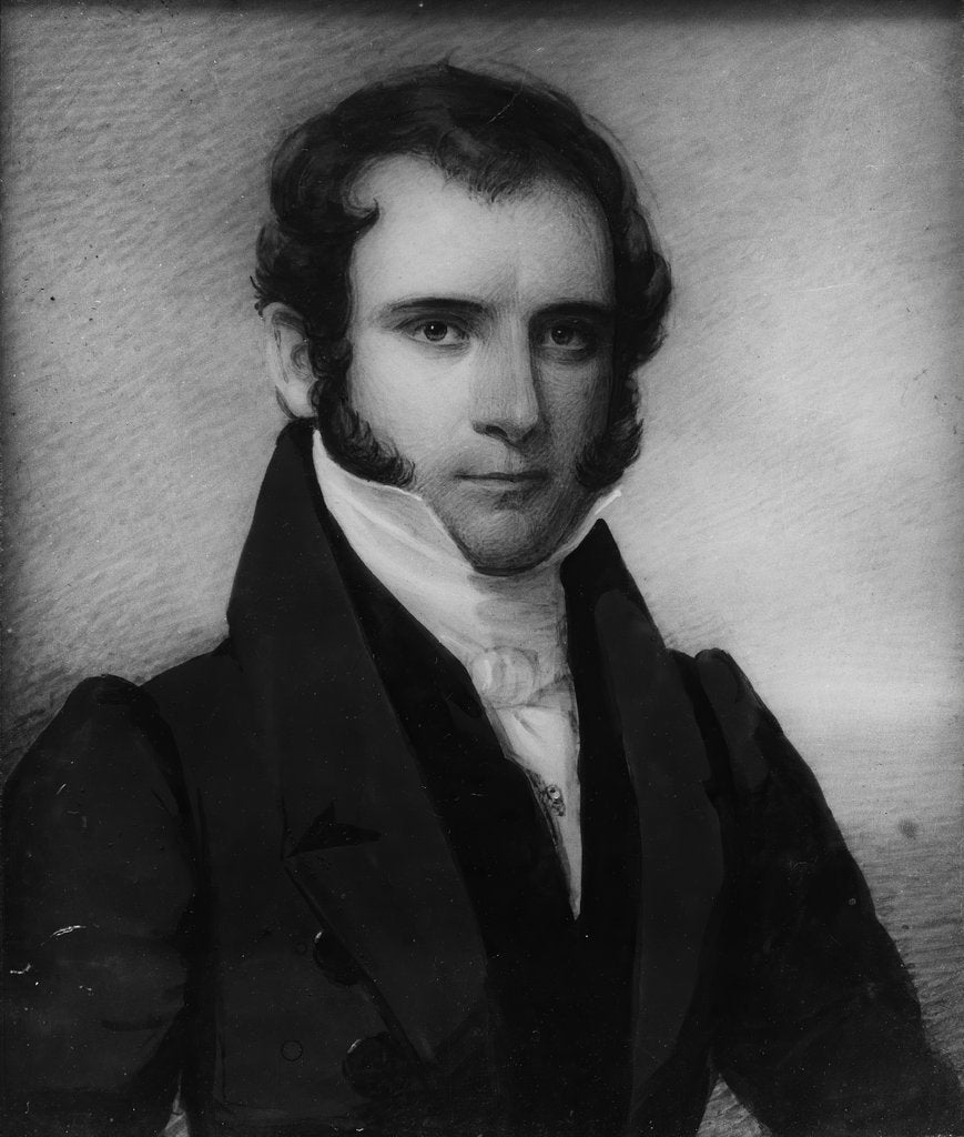 Detail of Portrait of a Gentleman, 1820-22 by Daniel Dickinson