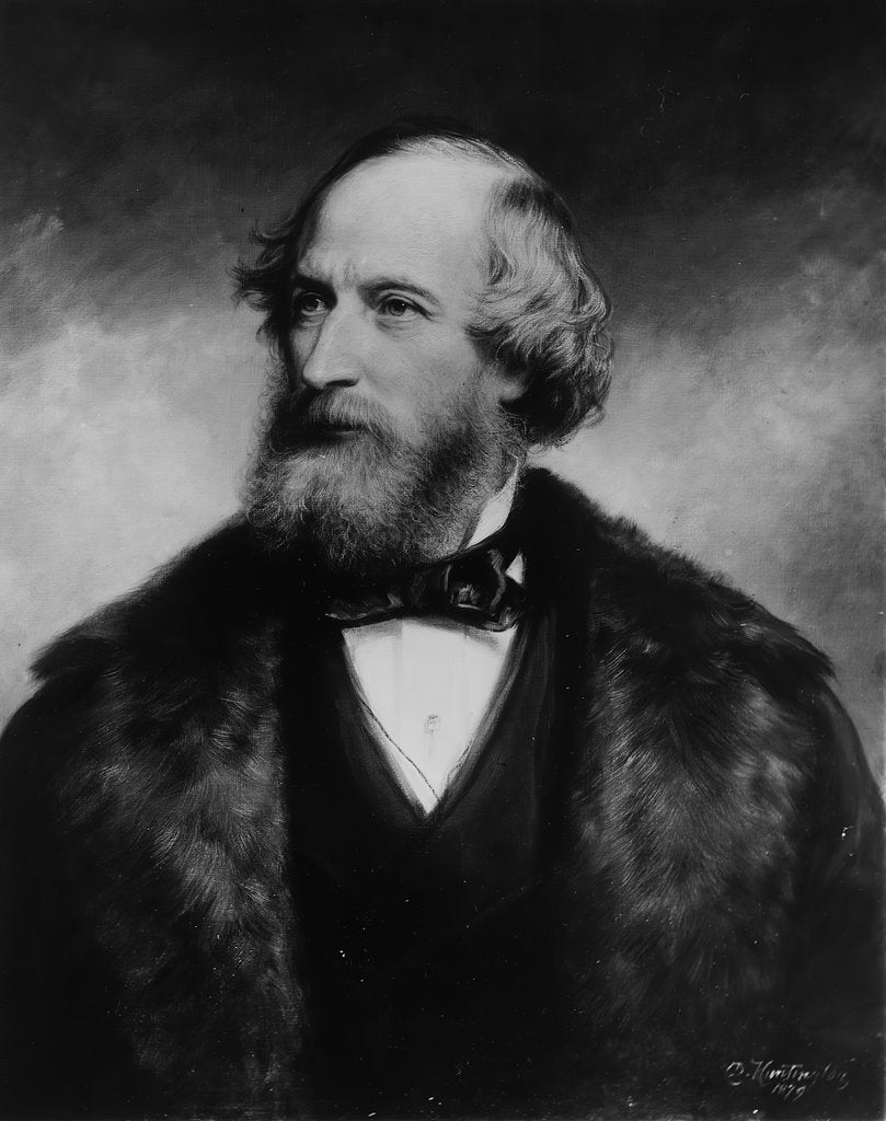 Detail of Cyrus W. Field, 1879 by Daniel Huntington
