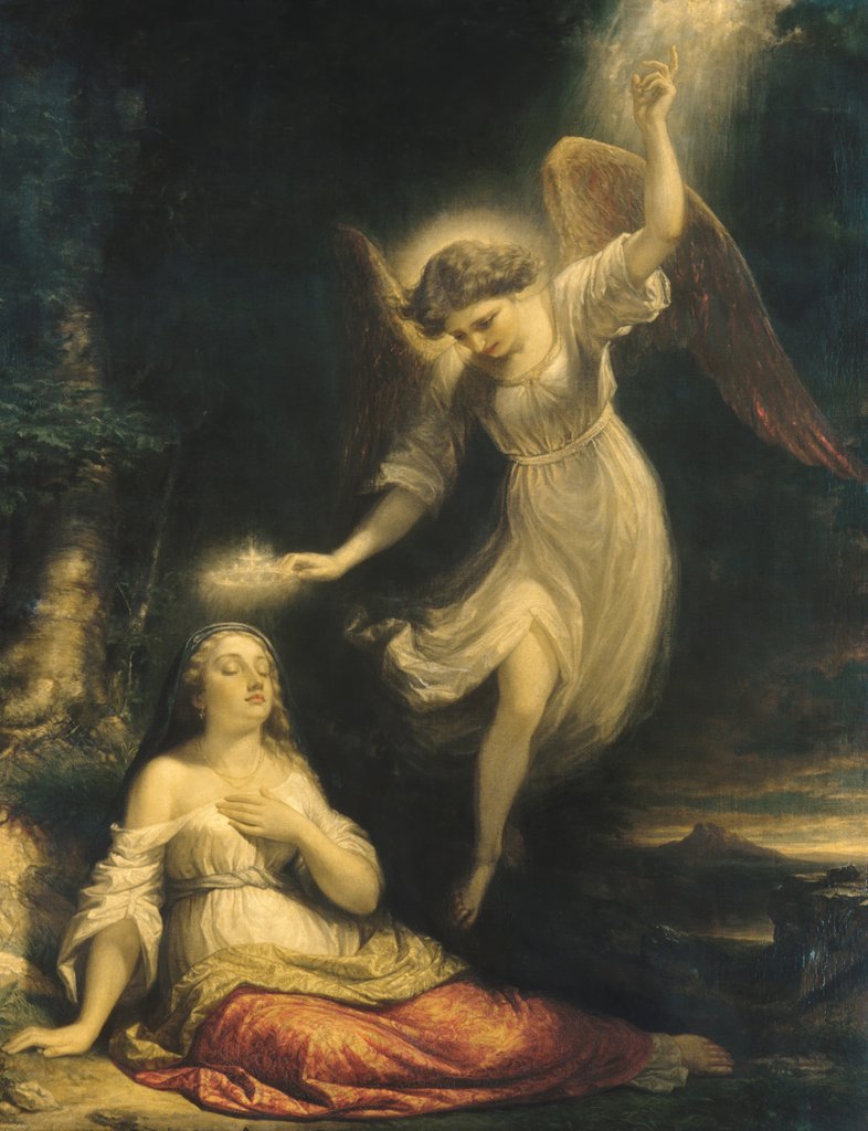 Detail of Mercy's Dream, 1858 by Daniel Huntington