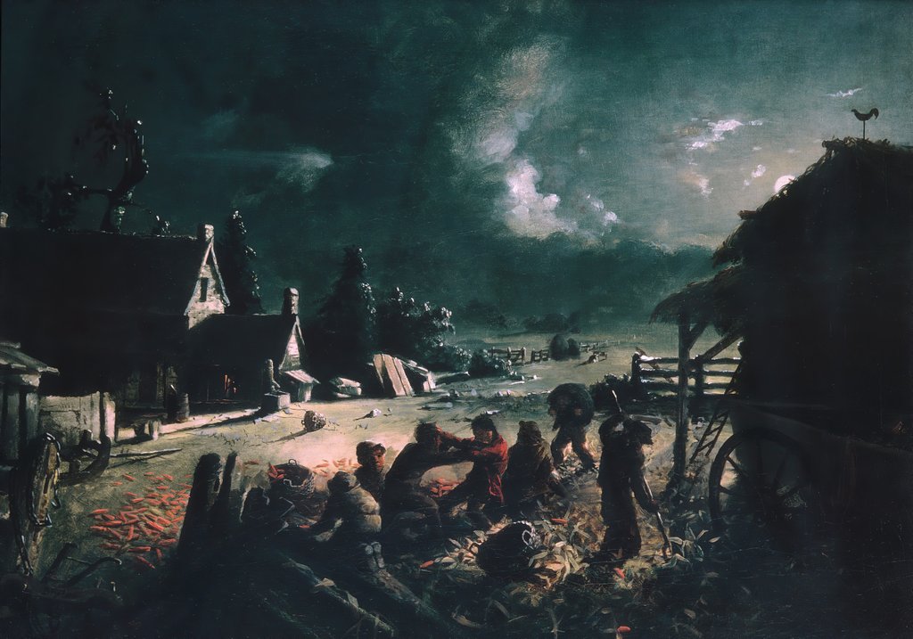 Detail of Corn Husking, ca. 1863-64 by David Gilmour Blythe