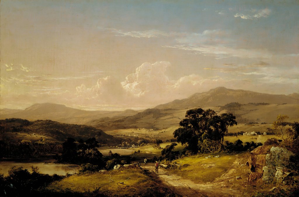Detail of Near Squam Lake, New Hampshire, 1856 by David Johnson