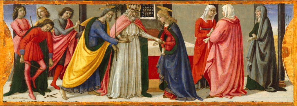 Detail of The Marriage of the Virgin, ca. 1479 by Davide Ghirlandaio