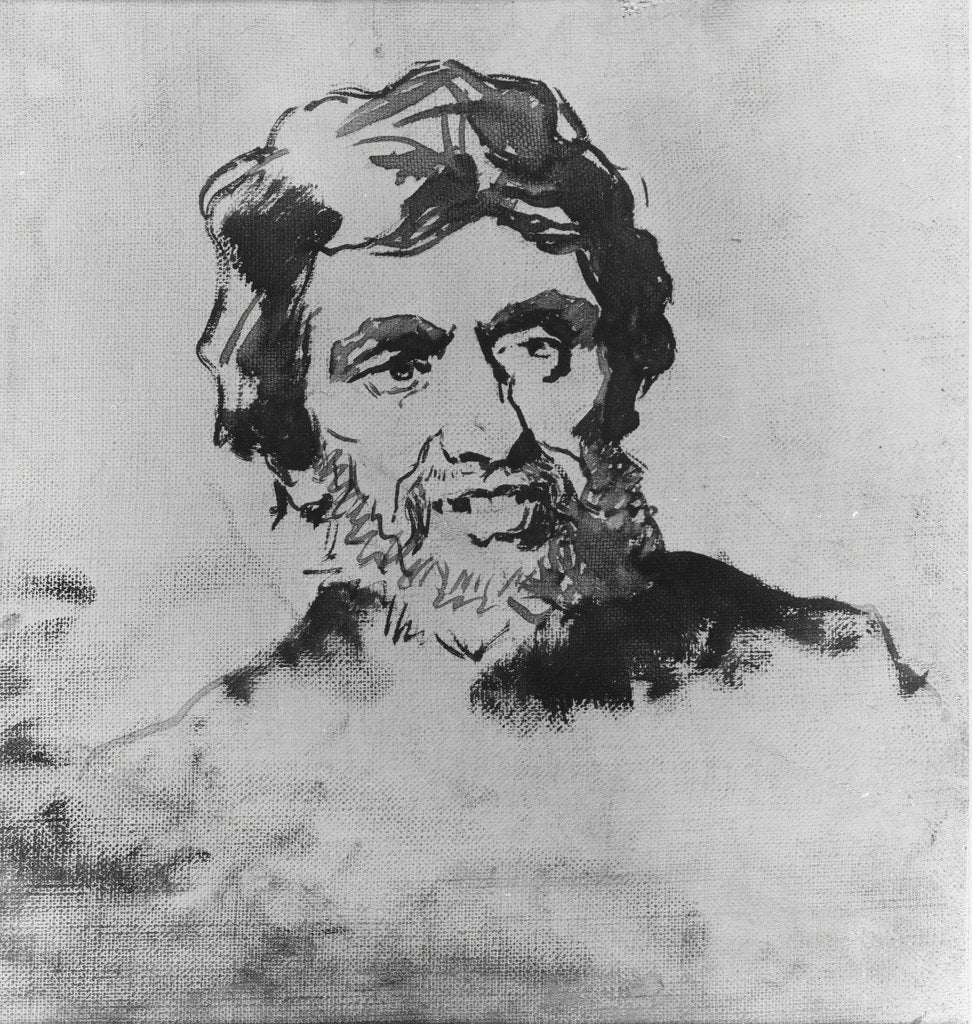 Detail of A Fisherman by Eastman Johnson