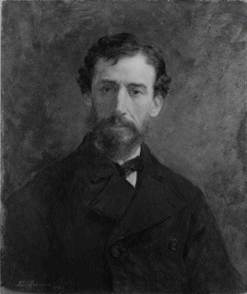Detail of Sanford Robinson Gifford, 1880 by Eastman Johnson