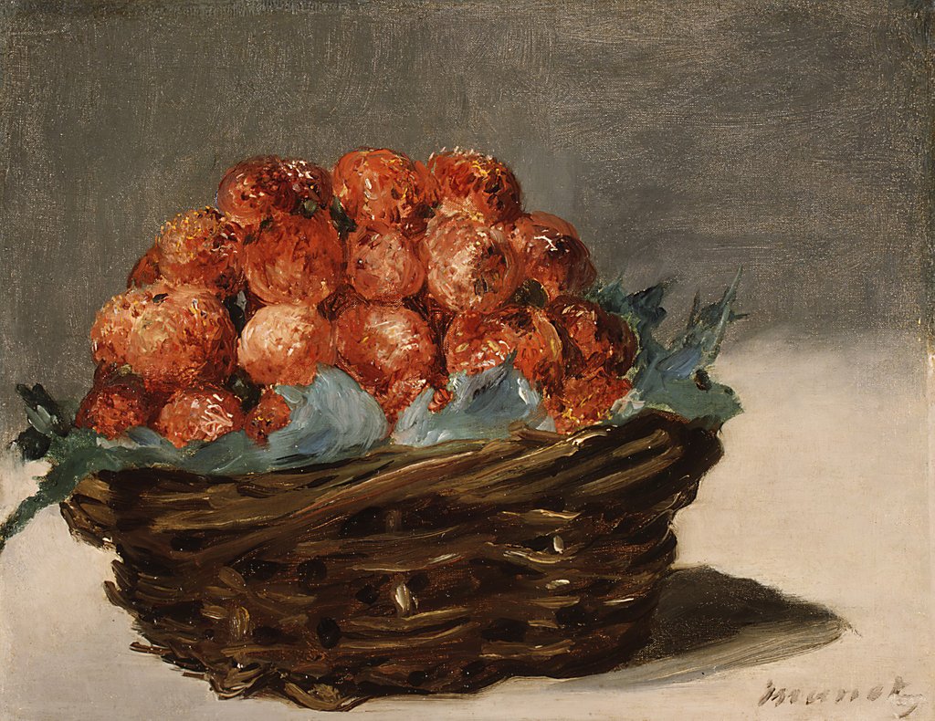 Detail of Strawberries, ca. 1882. DELETE - duplicate by Edouard Manet